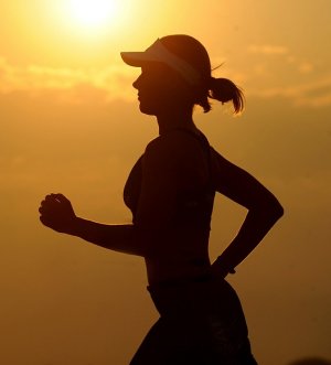 Running woman