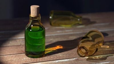 Vial of green chemical