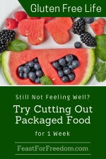 Pinterest mini image - Cut out packaged food to feel better with watermelon and blueberries