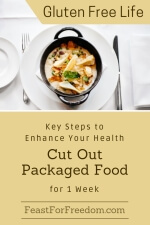 Pinterest mini image - Enhance health by cutting out packaged food with a bowl of fish stew