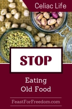 Pinterest mini image - Stop eating old food with jars of beans and lentils