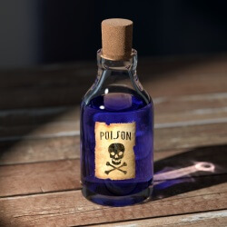Antique poison vial