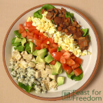 Cobb Salad served on a plate