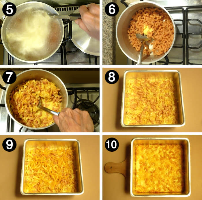 How to make baked mac and cheese how to steps 5 to 10